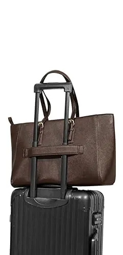 eske Myrian Vegan Leather Women's Tote Bag with Padded Laptop Compartment