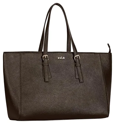 eske Myrian Vegan Leather Women's Tote Bag with Padded Laptop Compartment