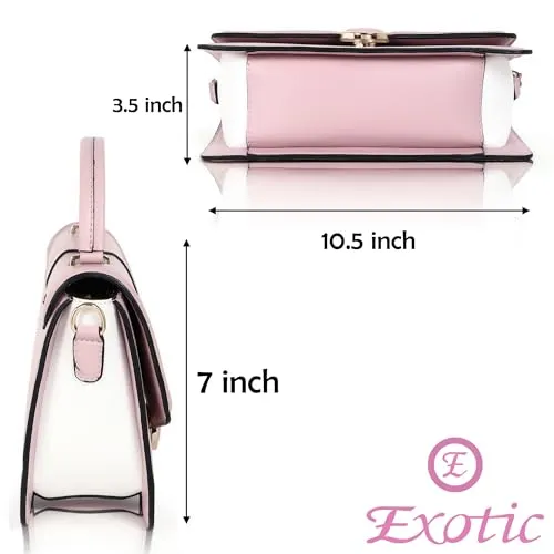 EXOTIC Dualtone Sling Bag For Women's (Pink)