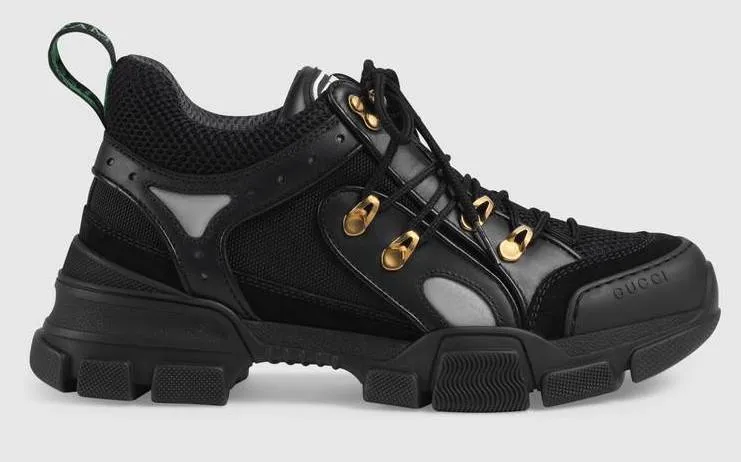 'Flashtrek' Sneakers with Removable Crystals, Black