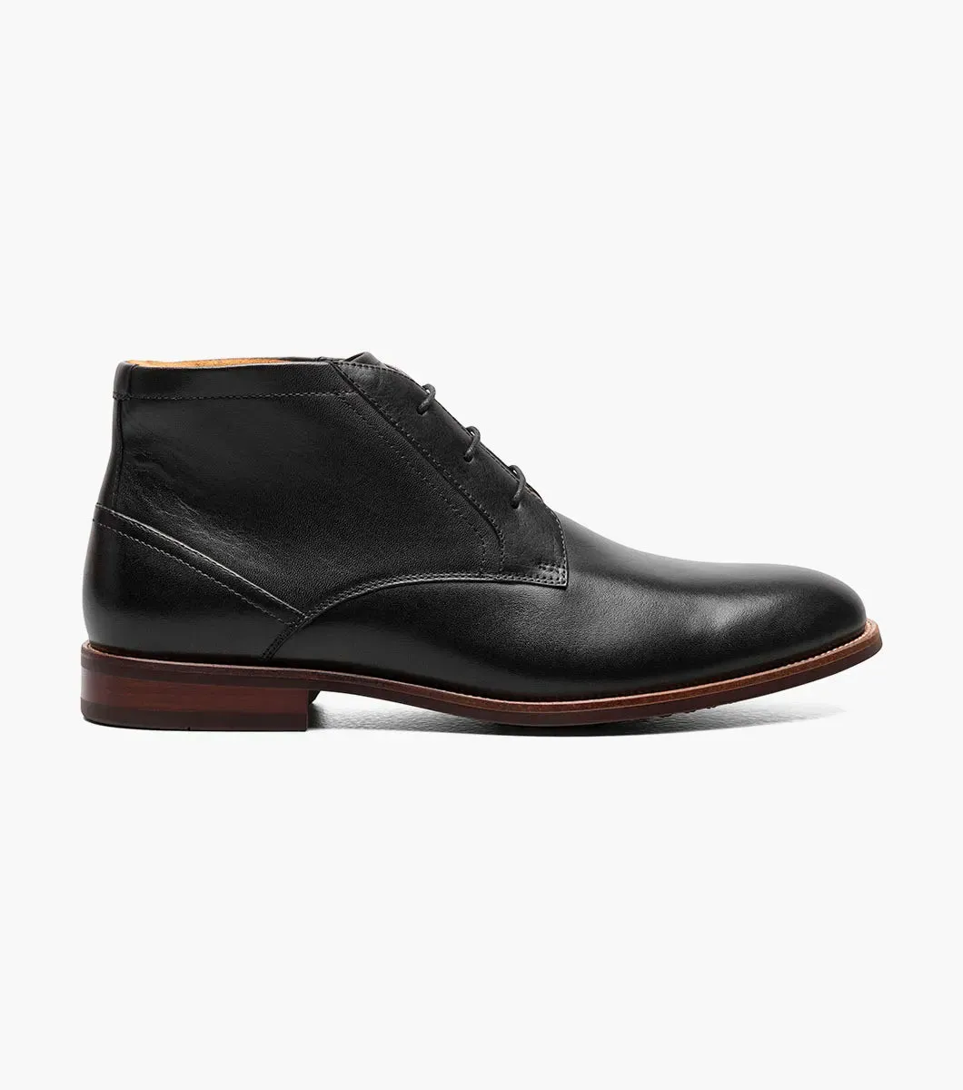 Florsheim "Rucci" Plain Toe Chukka Boot - Black