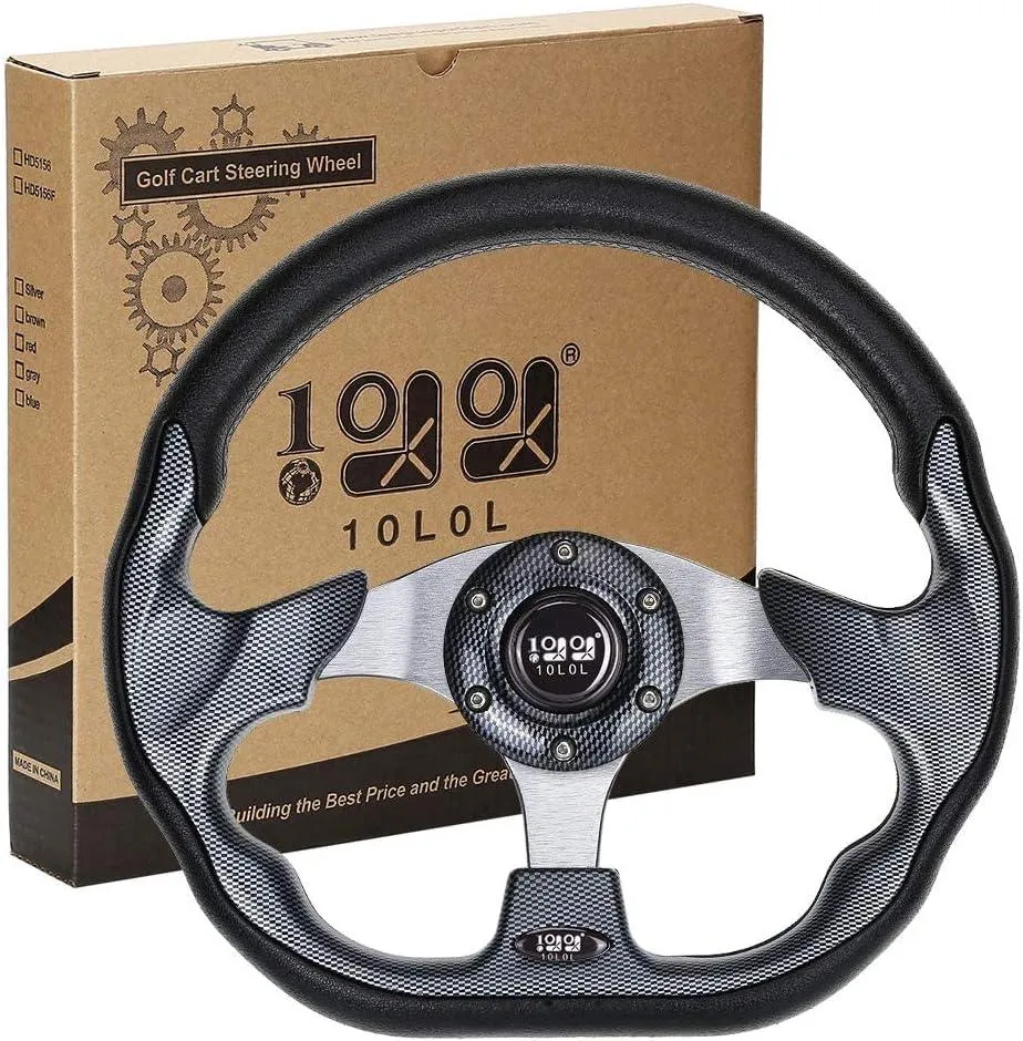 Golf Car Steering Wheel for EZGO Yamaha Club Car Various Models - 10L0L