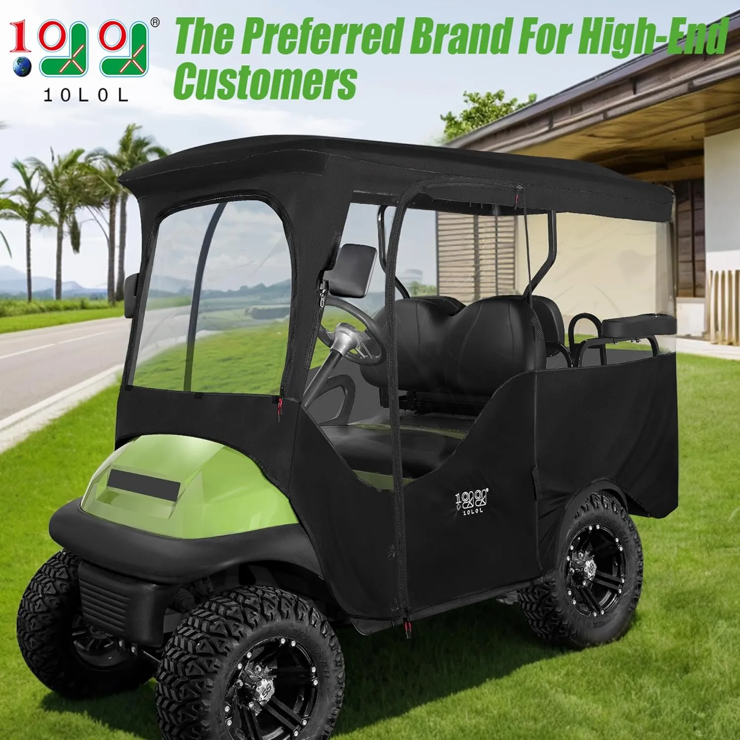 Golf Cart Enclosures for Club Car Precedent Extended Roof - 10L0L