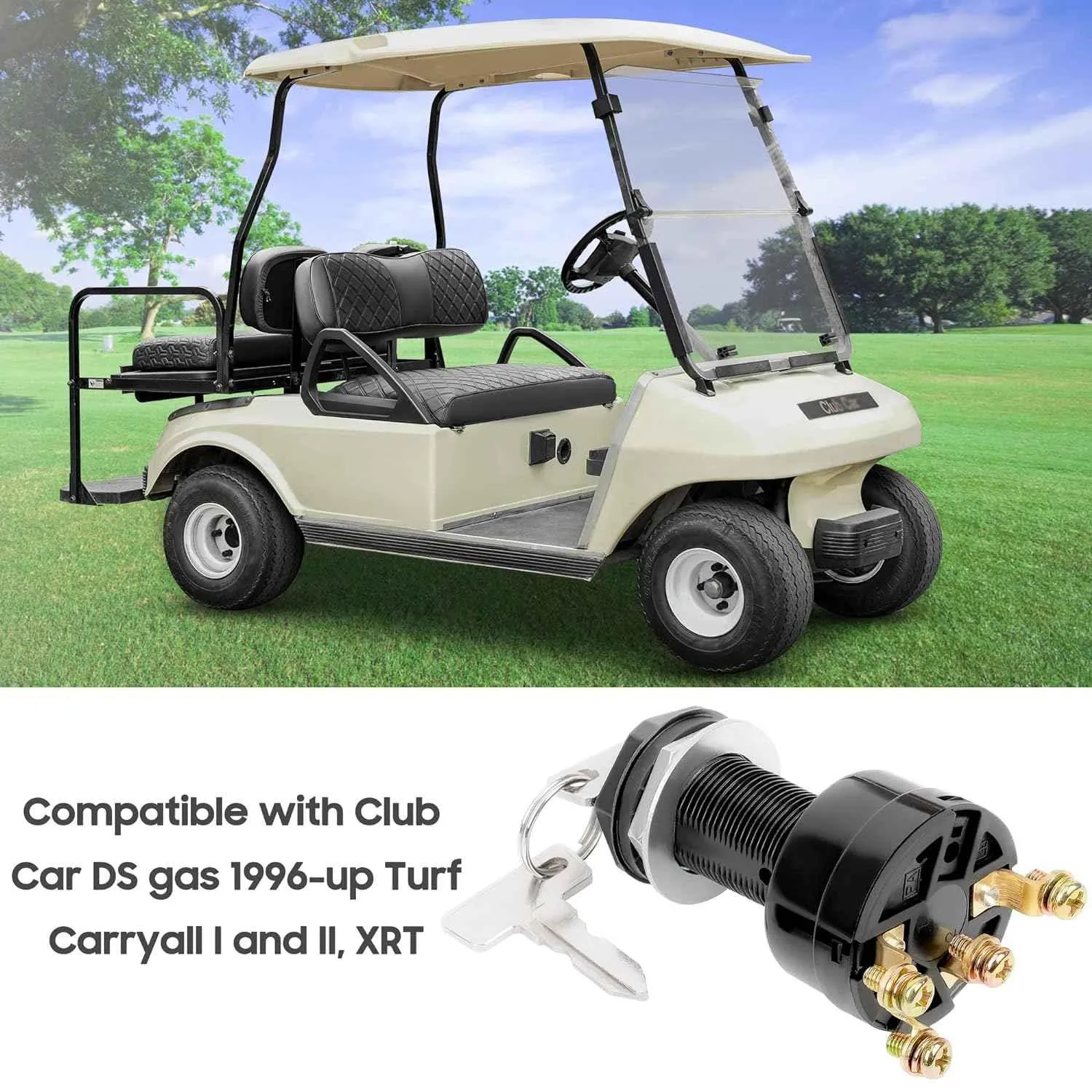 Golf Cart Ignition Key Switch for Club Car DS 1996-up |10L0L