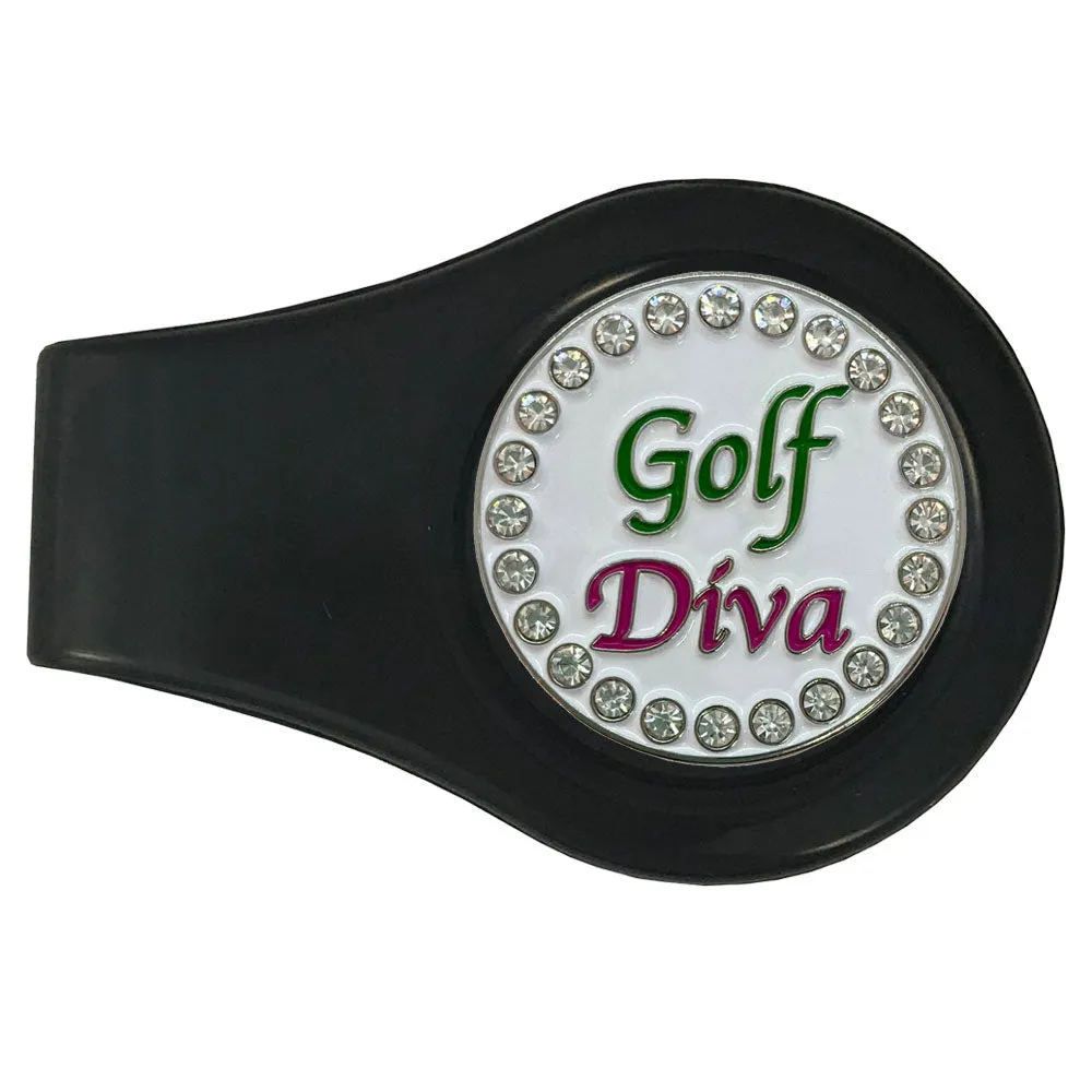 Golf Diva Golf Ball Marker With Colored Clip