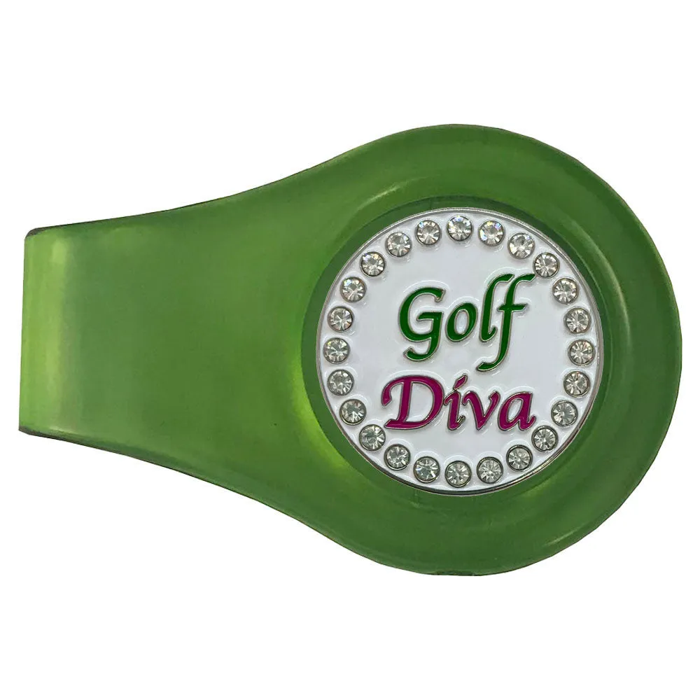 Golf Diva Golf Ball Marker With Colored Clip