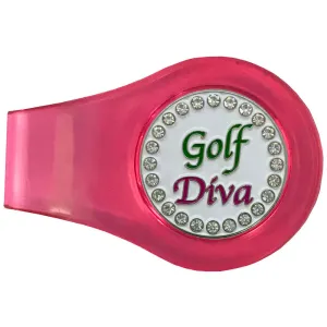 Golf Diva Golf Ball Marker With Colored Clip