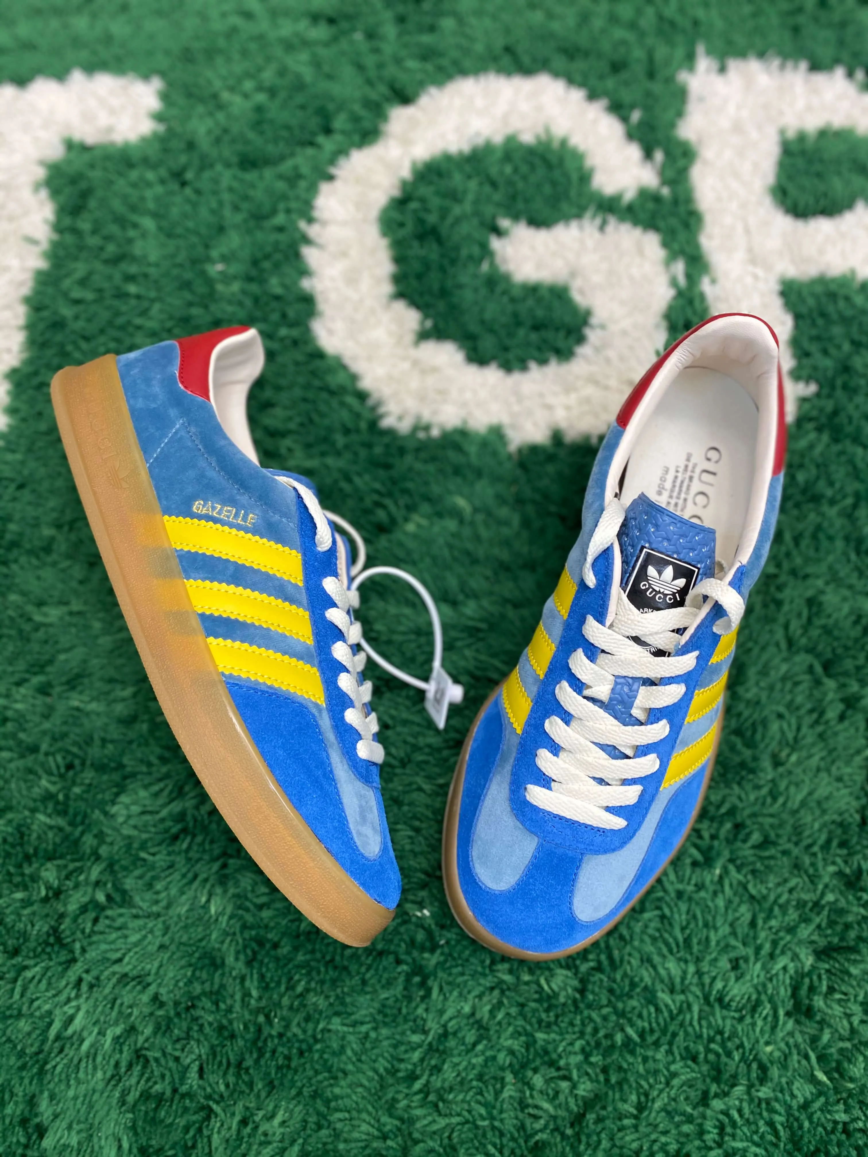 Gucci x Adidas Gazelle Light Blue Suede Sneaker