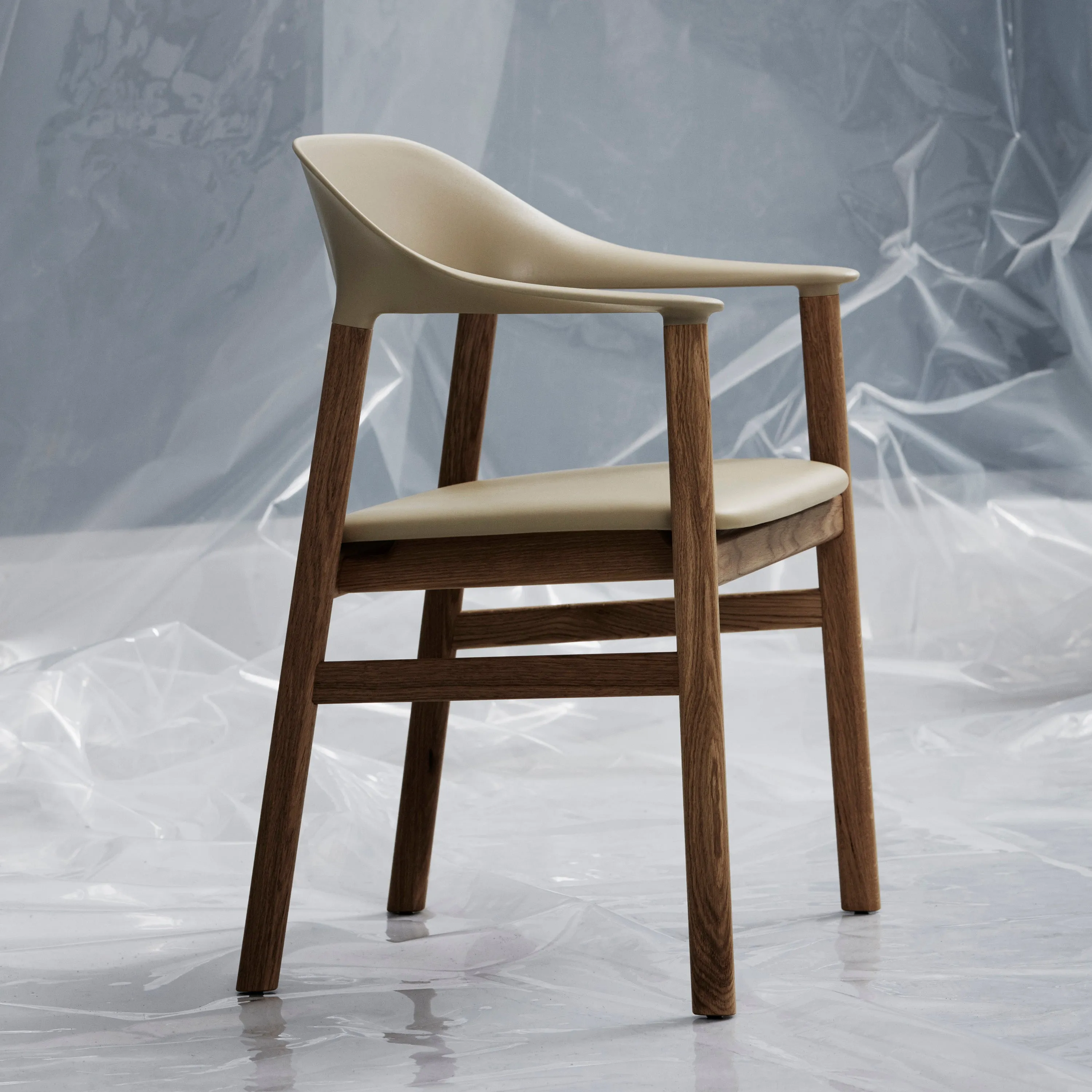 Herit Armchair: Upholstered