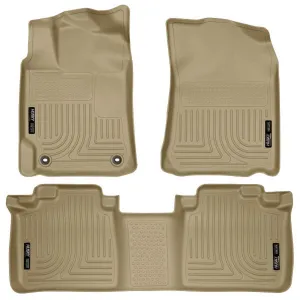 Husky Liners Weatherbeater Floor Liner Tan - Front & Rear | 2017-2012 Toyota Camry