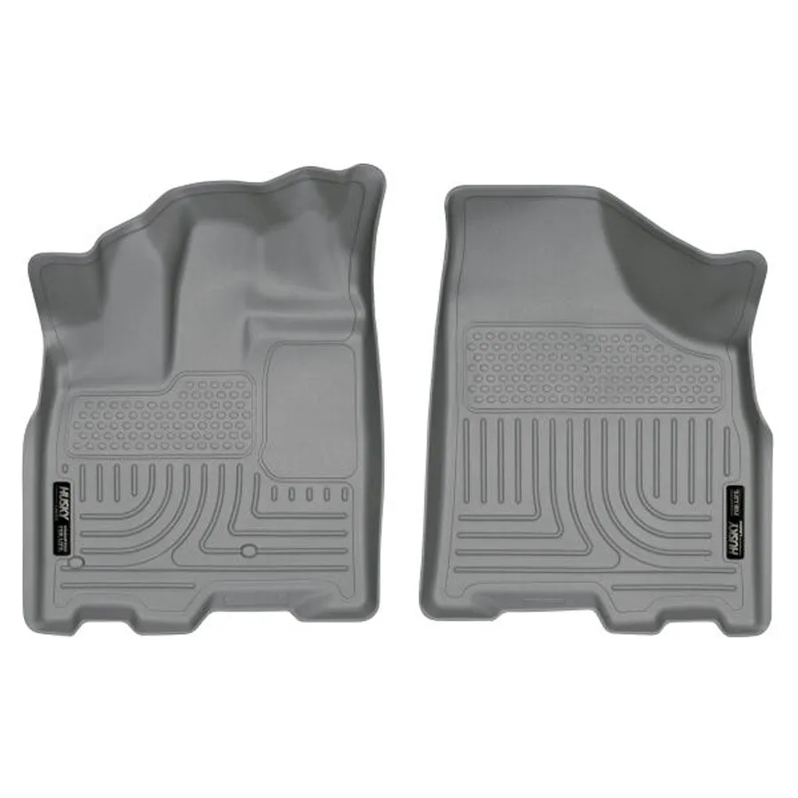 Husky Liners Weatherbeater Floor Liners Grey - Front | 2020-2011 Toyota Sienna