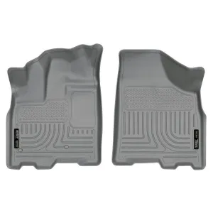 Husky Liners Weatherbeater Floor Liners Grey - Front | 2020-2011 Toyota Sienna