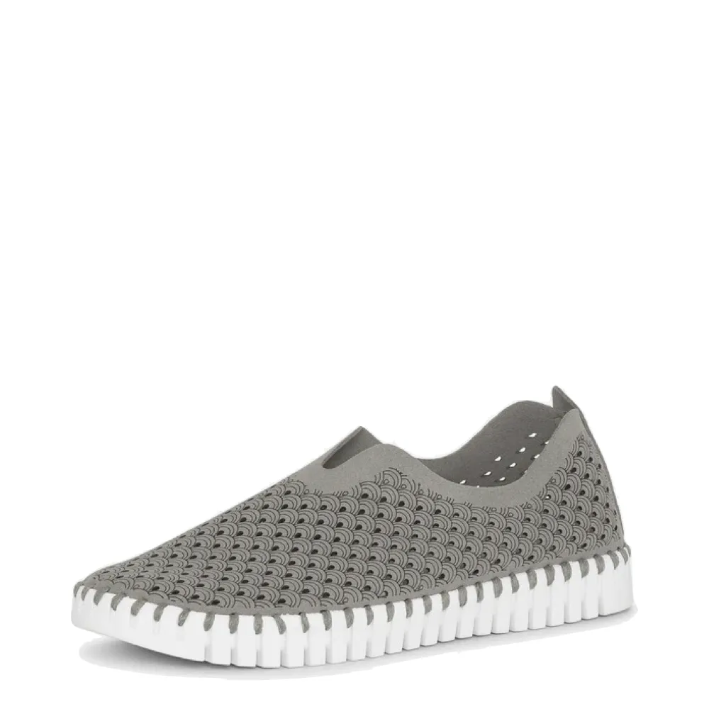 Ilse Jacobsen Women's Tulip 139 Perfed Slip On (Grey)