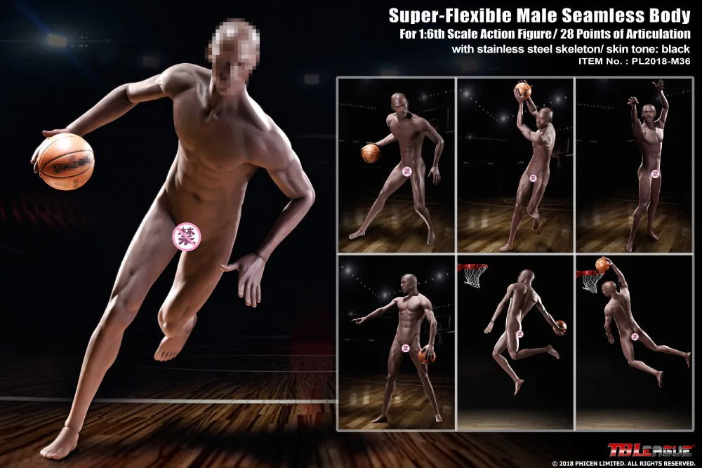 In-stock TBLeague 1/6th Super-Flexible Male Seamless Body M36 PL2018-M36