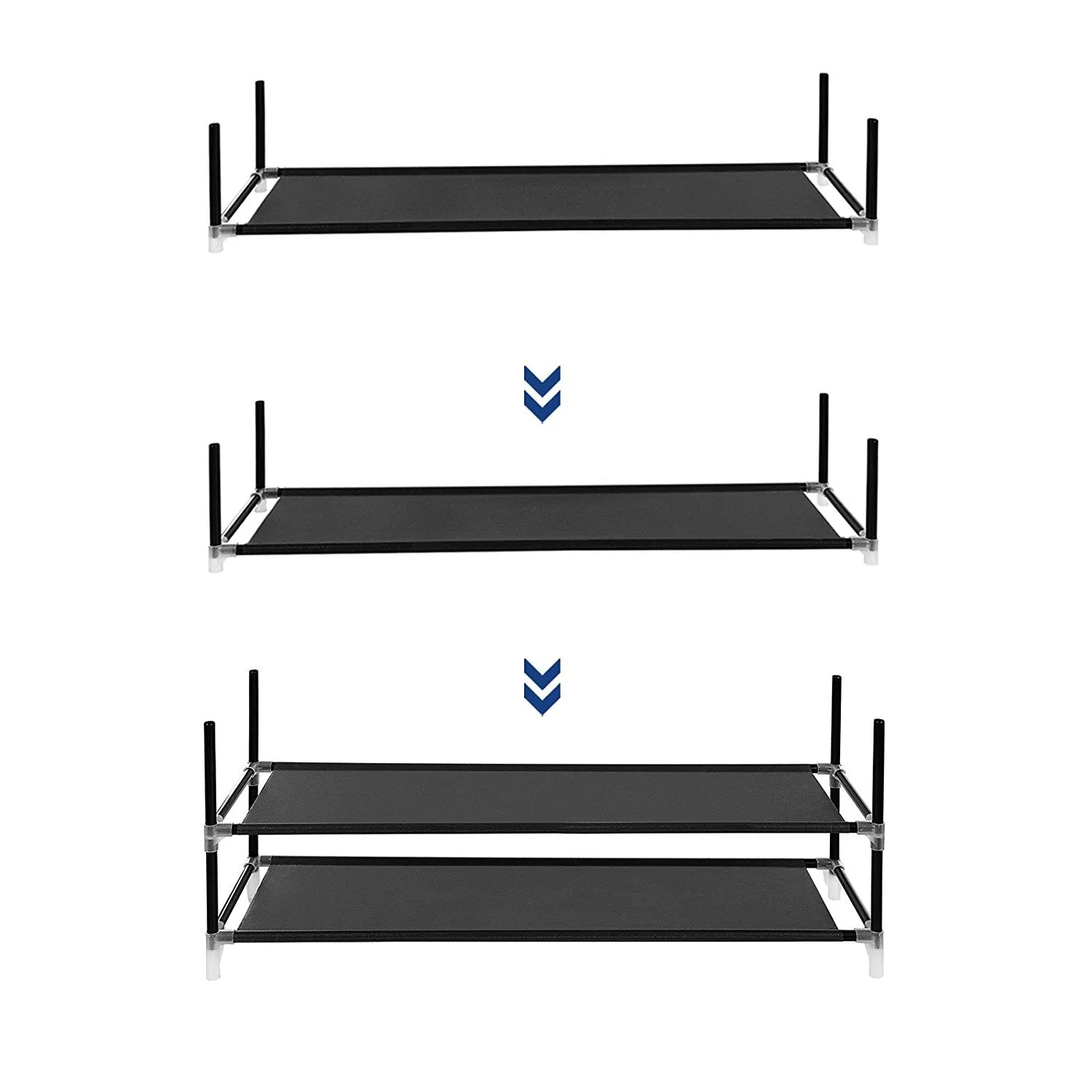 Jazame 10 Tier 50 Pair Shoe Rack Storage Organizer