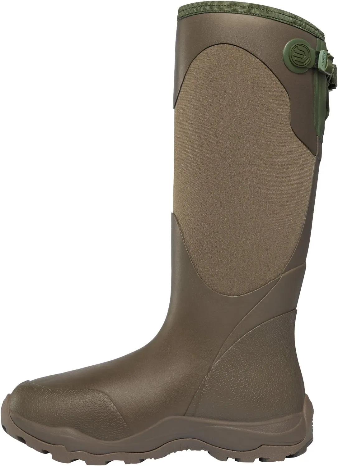 LaCrosse Womens Alpha Agility 15in Brown/Green Rubber Hunting Boots