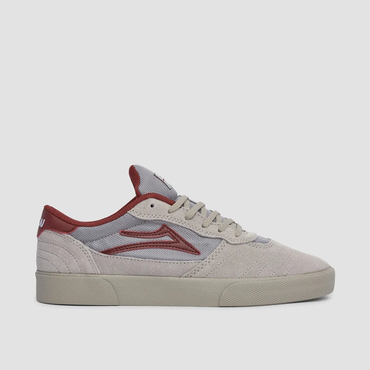 Lakai Cambridge Shoes - Grey/Burgundy Suede