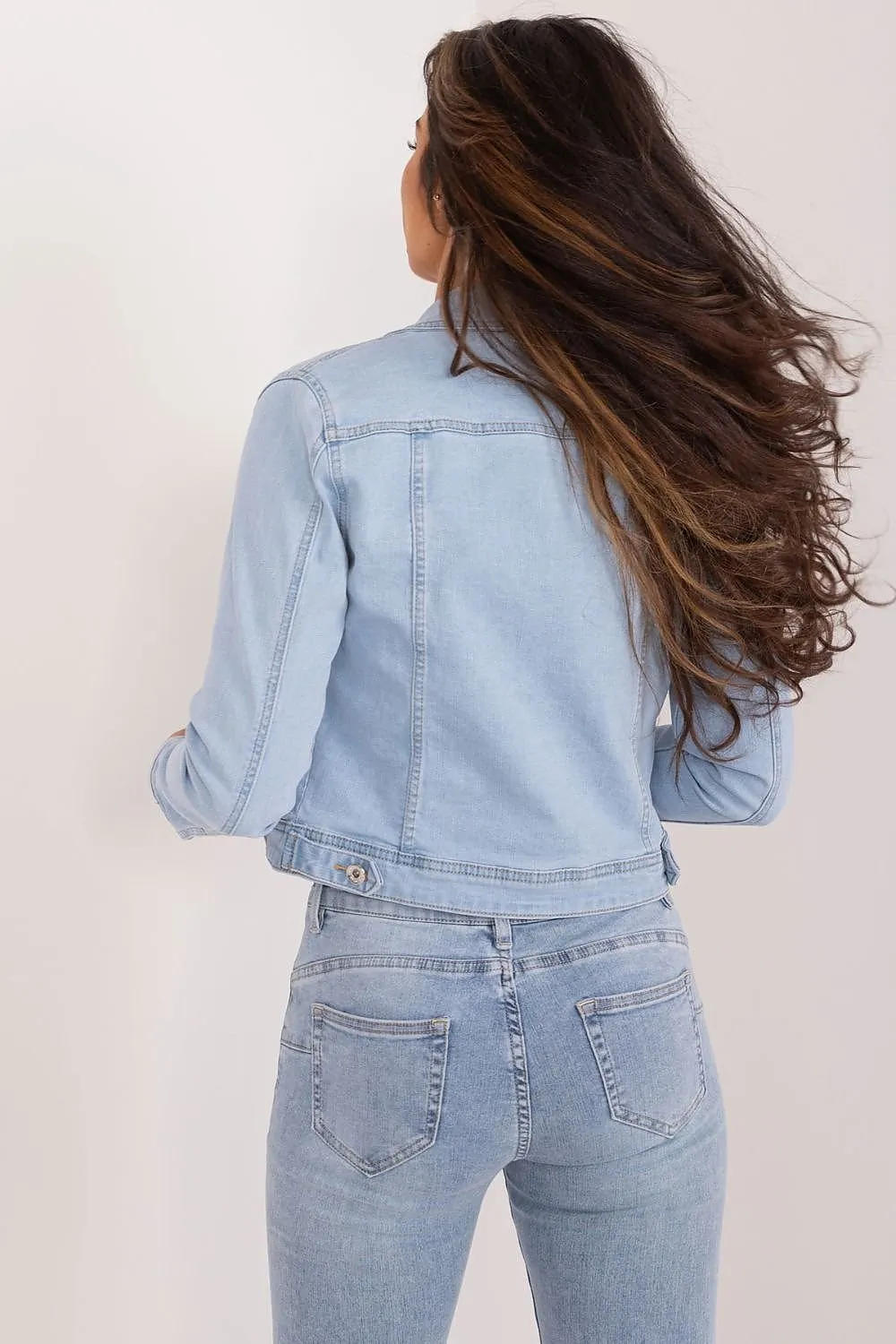 Light Blue Short length Denim Jacket