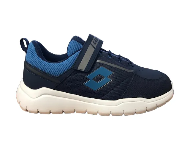 Lotto scarpa da ginnastica con laccio elastico e strappo Spacelite AMF II Jr 218207 8EW dress blue-vallarta blue