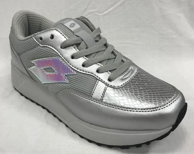 Lotto scarpa sneakers da donna Record Edge T0076 argento