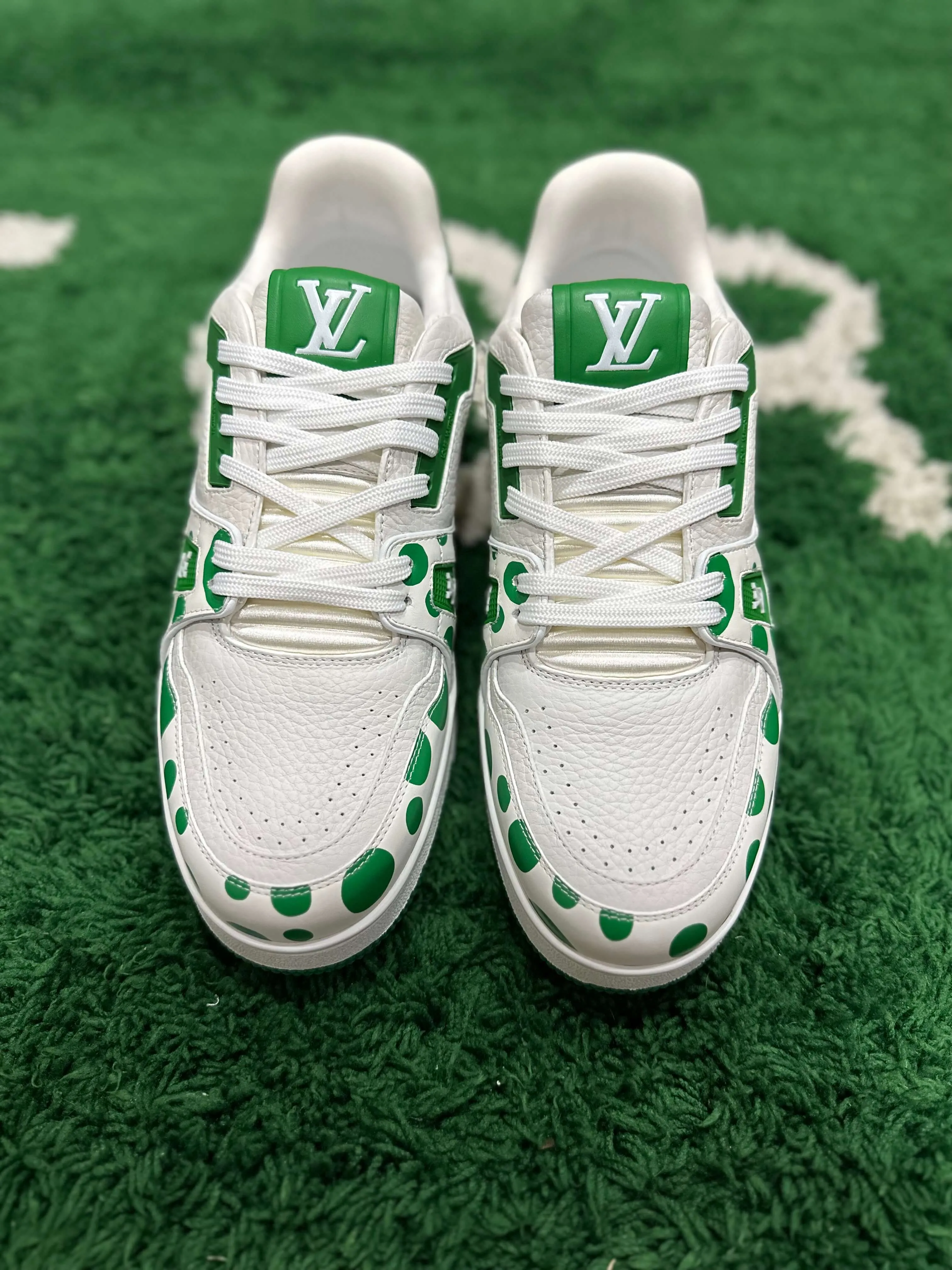 Louis Vuitton LV Trainer Yayoi Kusama Green White