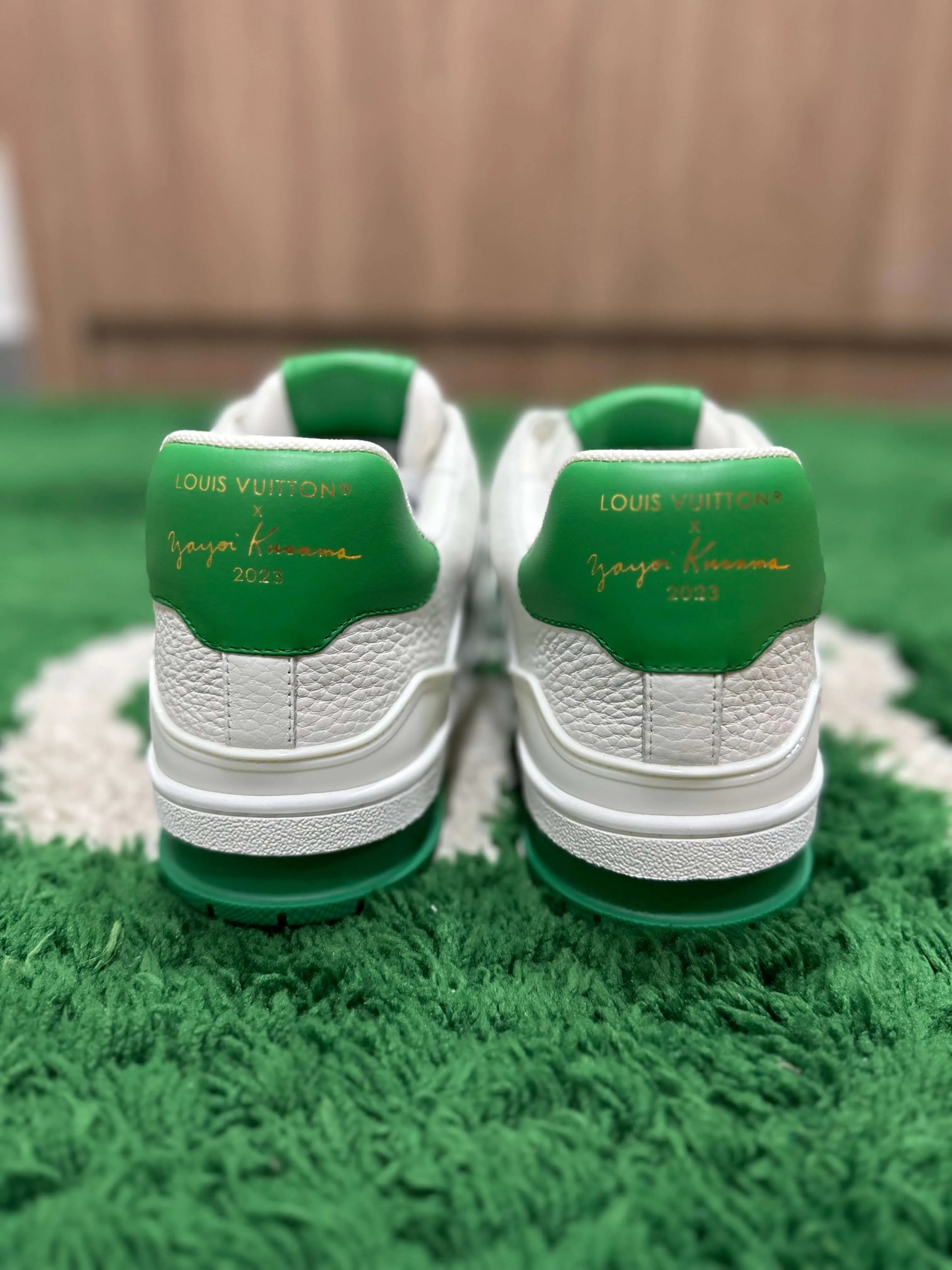 Louis Vuitton LV Trainer Yayoi Kusama Green White