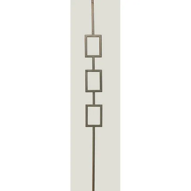 M439 | 2672 | Triple Square Panel Iron Baluster 1/2"