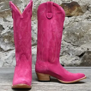 Macie Bean If Karlee were a Cowgirl Boots in Hot Pink Suede