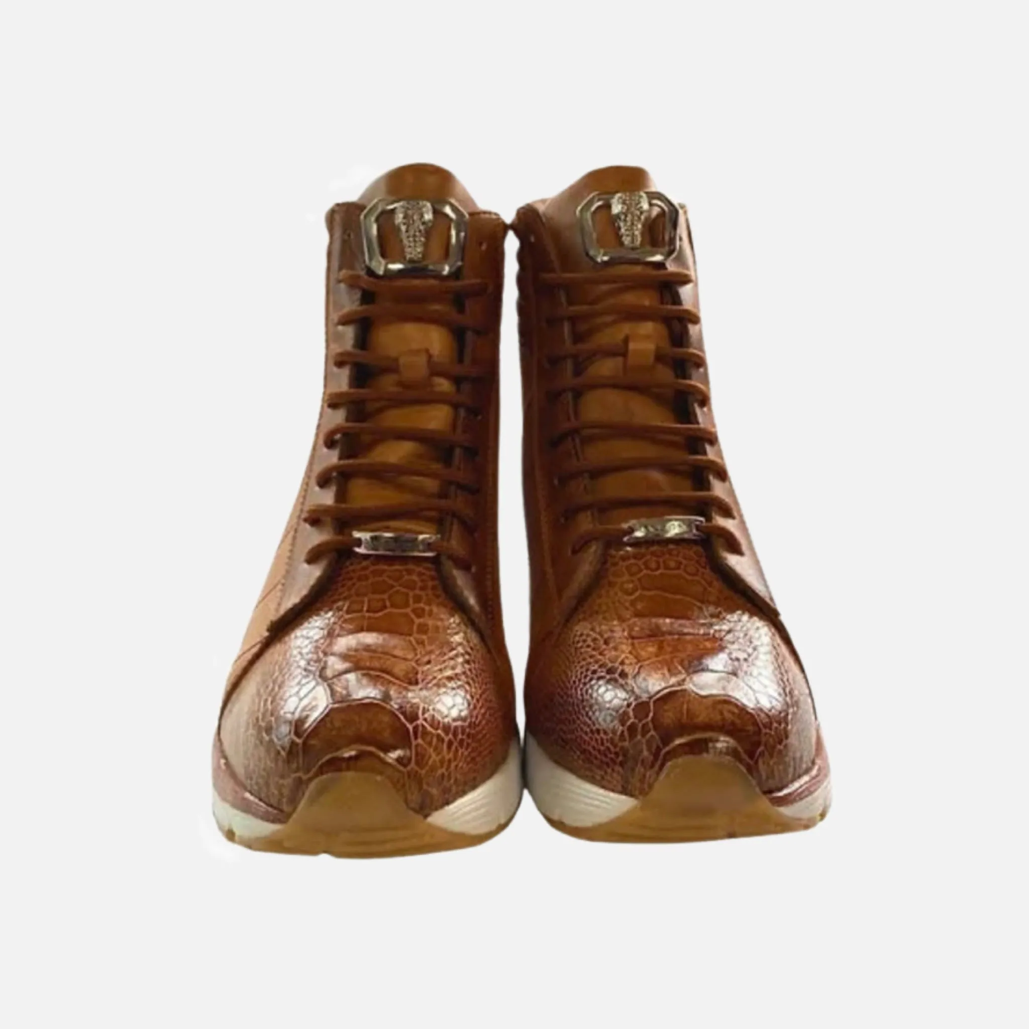 Mens Exotic Skin Hightop Sneaker Shoes