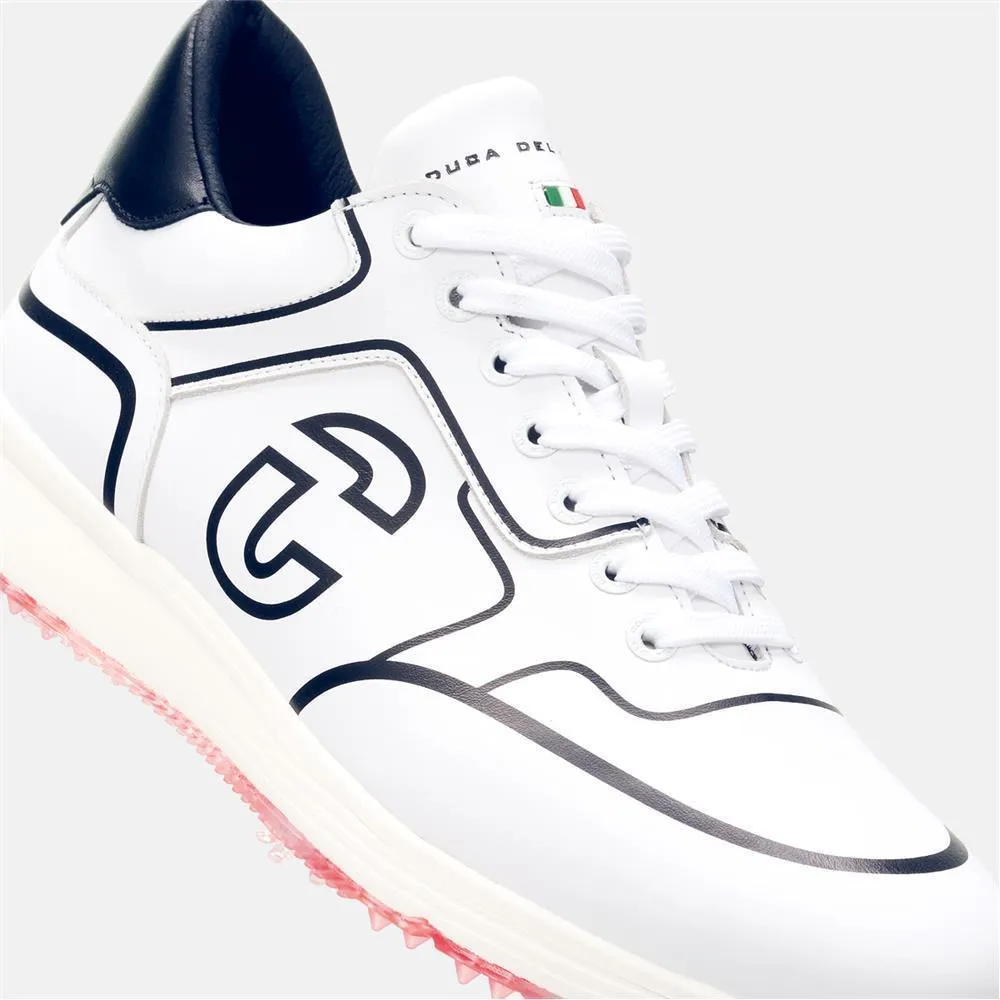 Men's Orlando Pro Spike White Golf Shoes