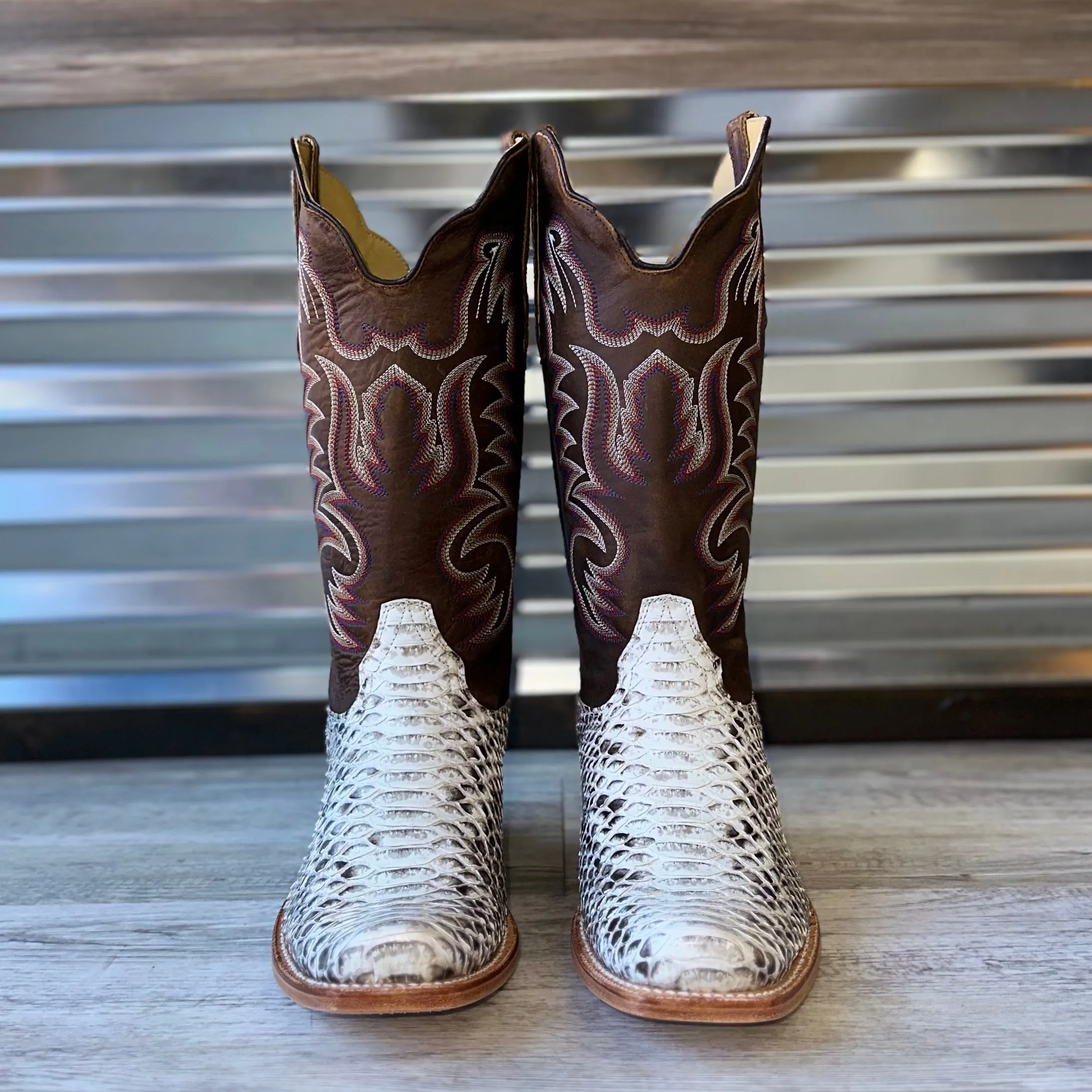 Men's R. Watson Natural Python Boots