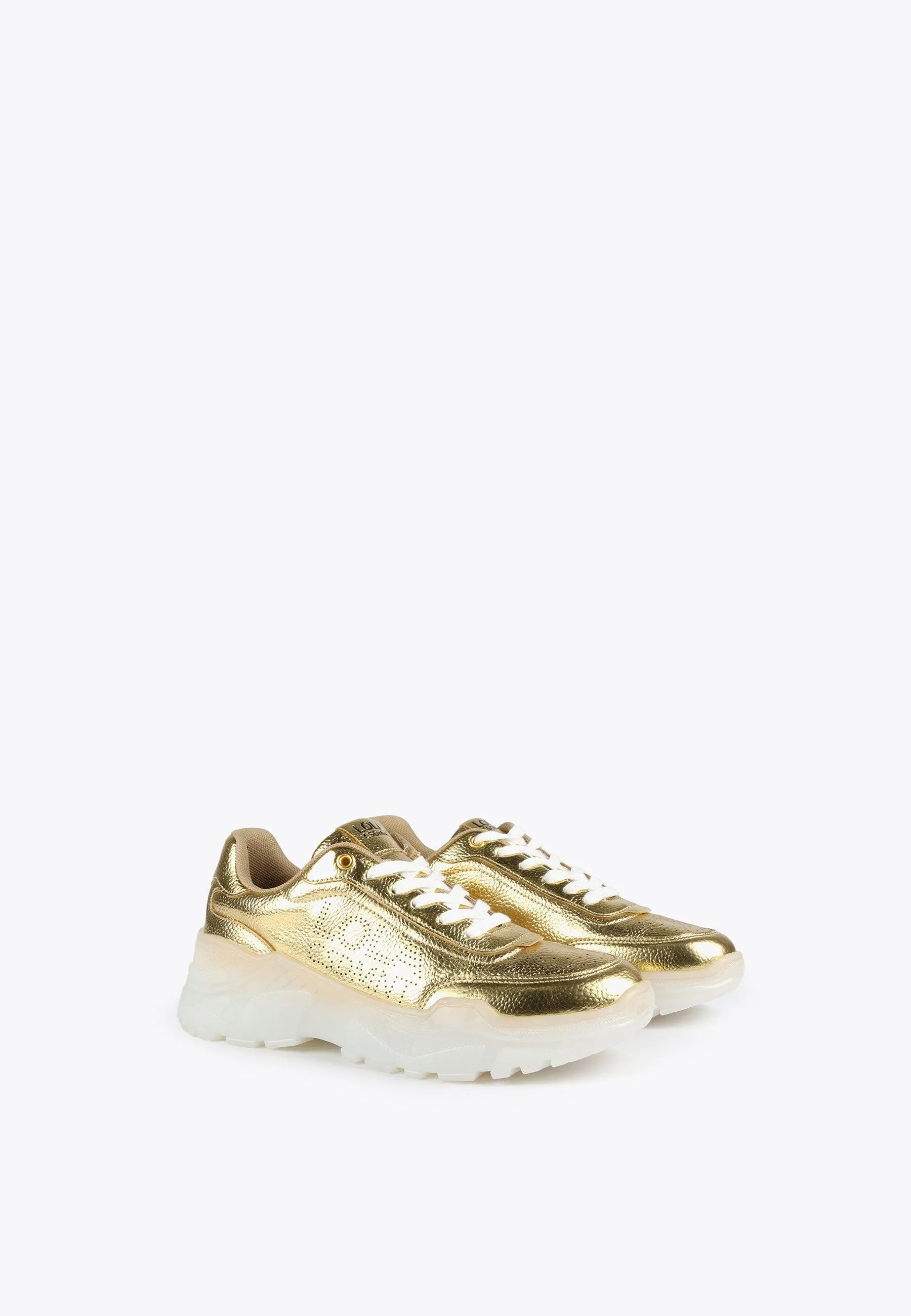 Metallic sneakers