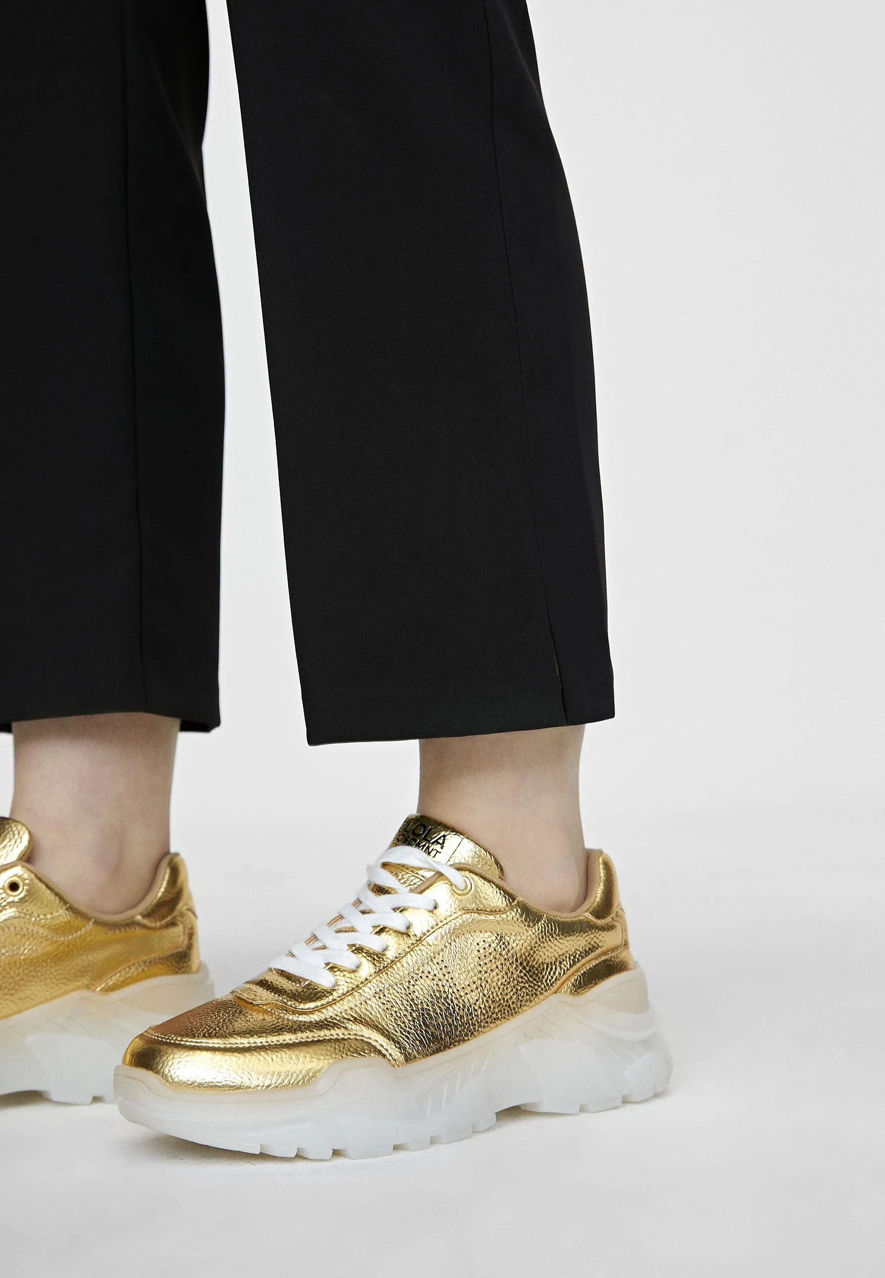 Metallic sneakers