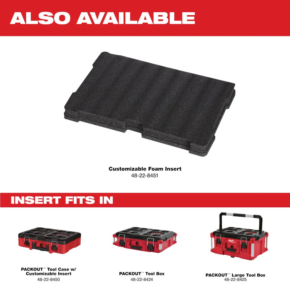 Milwaukee 48-22-8450 Packout Tool Case W/ Foam Insert