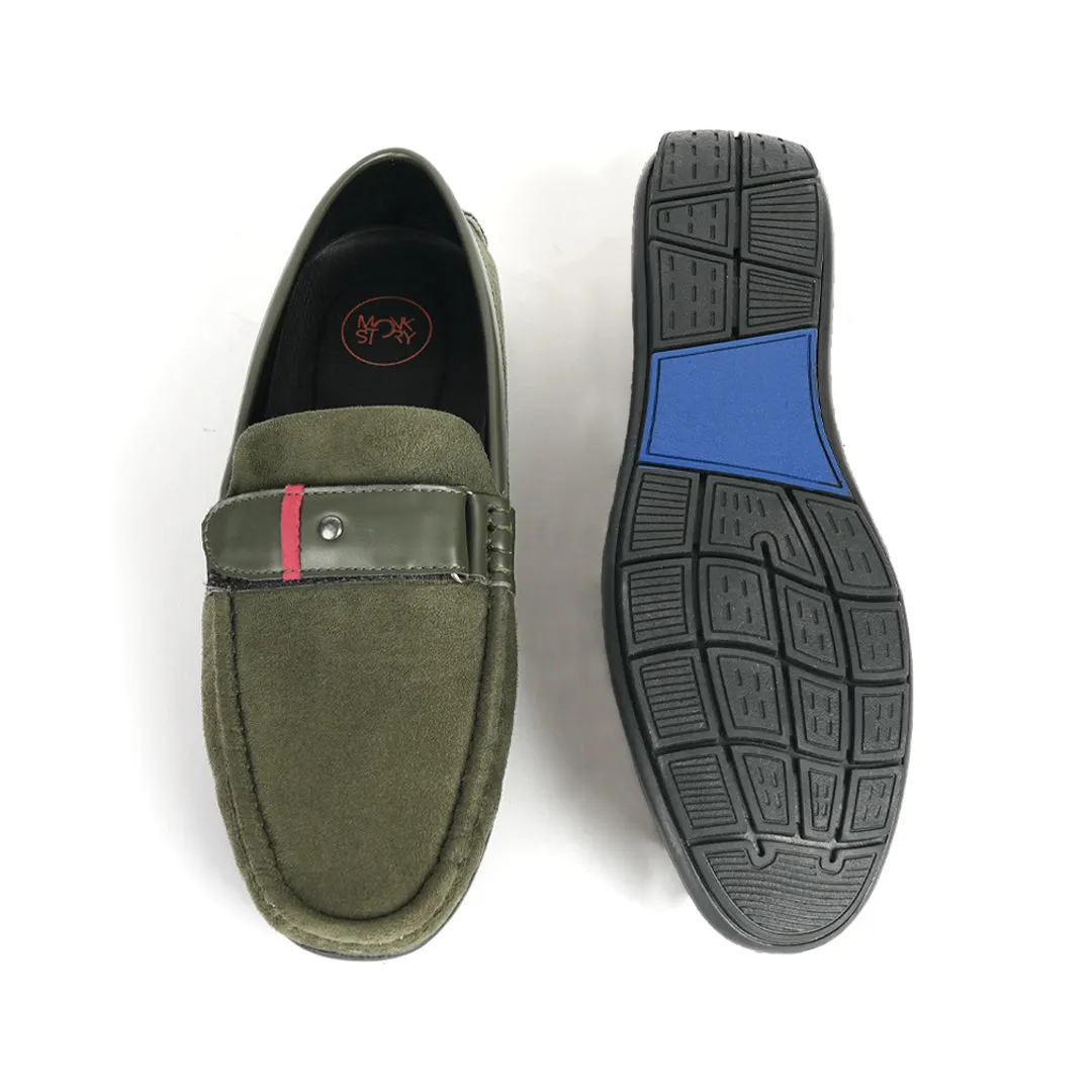 Monkstory Driving Shoes - Olive Green