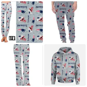 New England legging, lounge pants, joggers and zip up hoodies