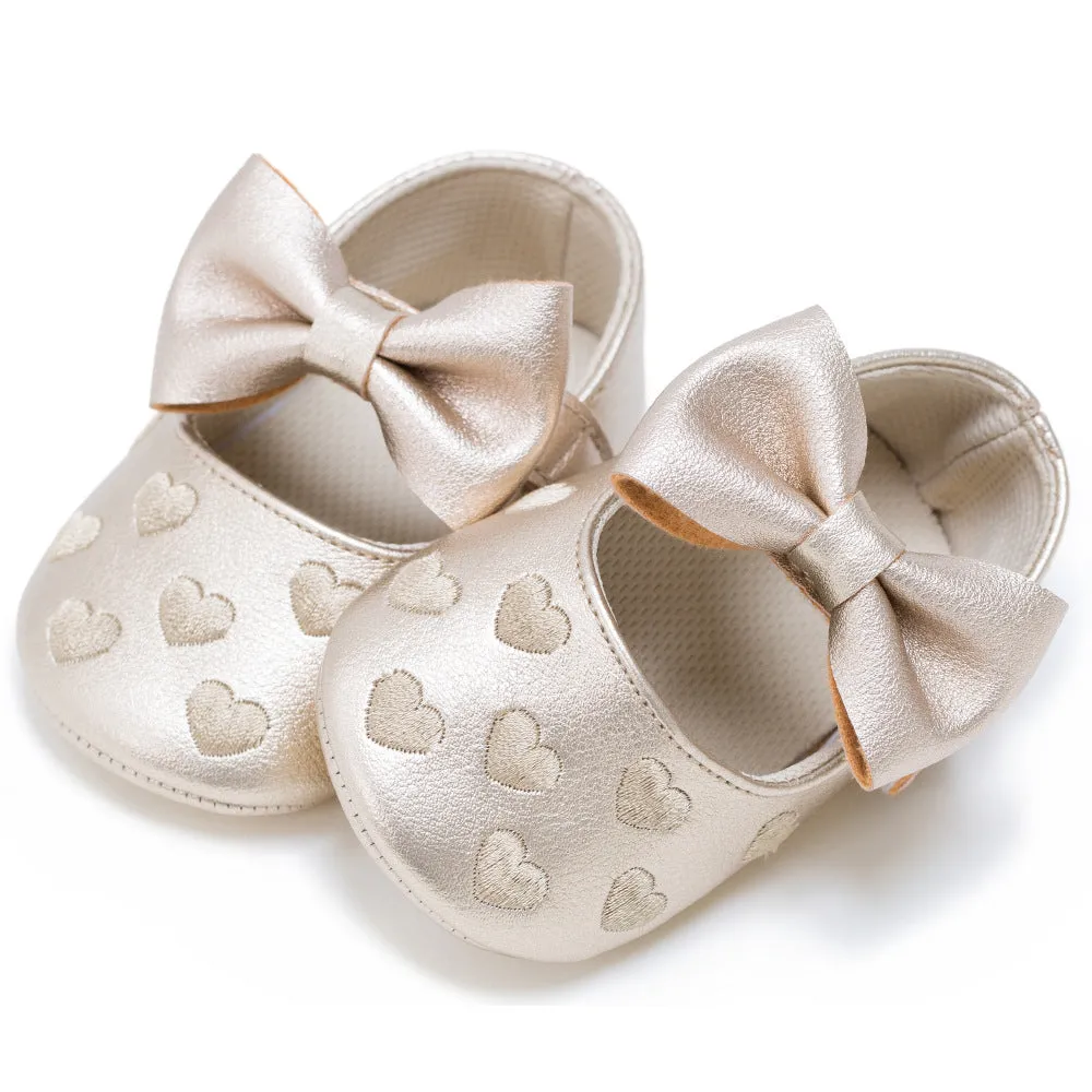 Newborn Baby Bow Knot Soft Bottom Shoes - GlamzLife