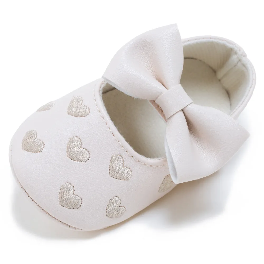 Newborn Baby Bow Knot Soft Bottom Shoes - GlamzLife