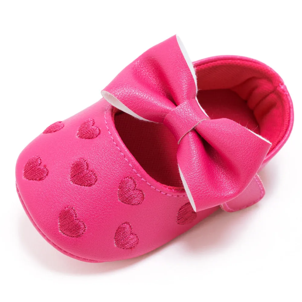 Newborn Baby Bow Knot Soft Bottom Shoes - GlamzLife