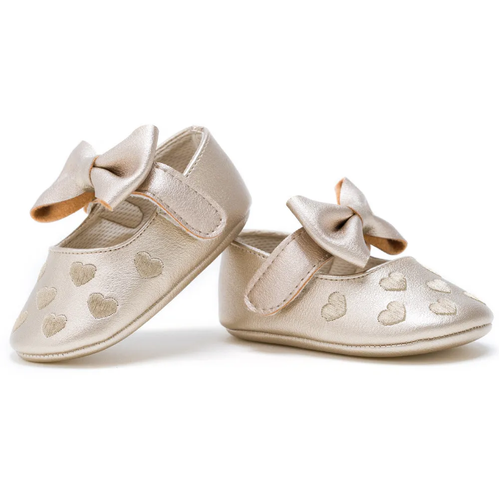 Newborn Baby Bow Knot Soft Bottom Shoes - GlamzLife