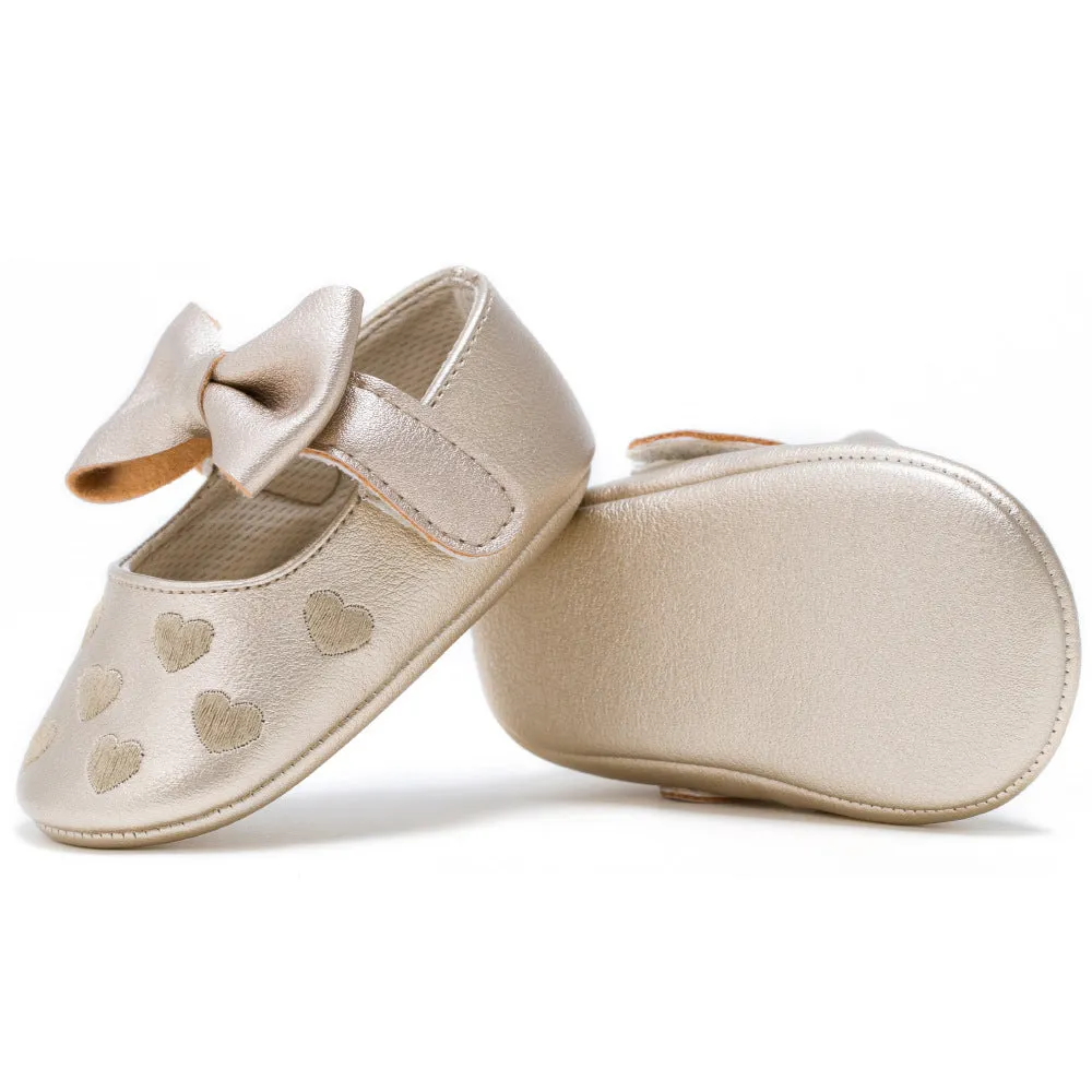 Newborn Baby Bow Knot Soft Bottom Shoes - GlamzLife