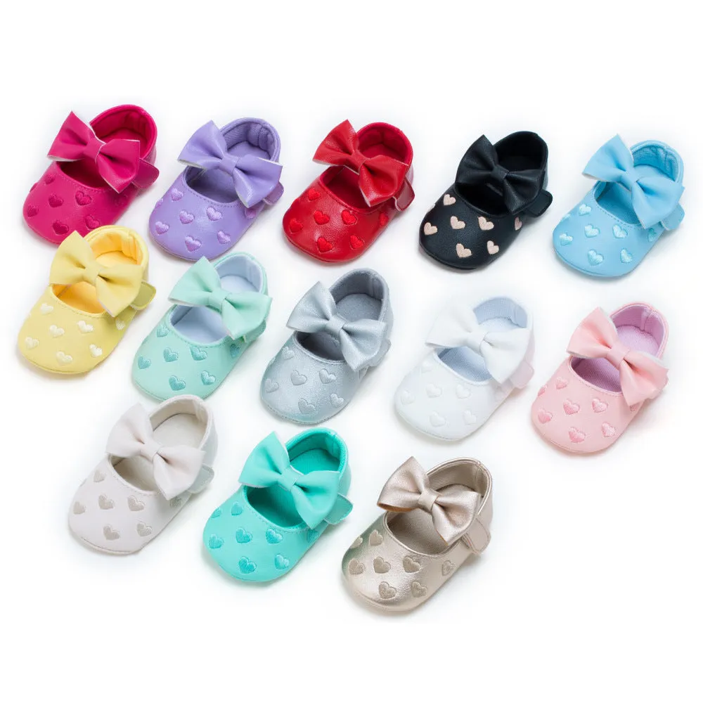 Newborn Baby Bow Knot Soft Bottom Shoes - GlamzLife