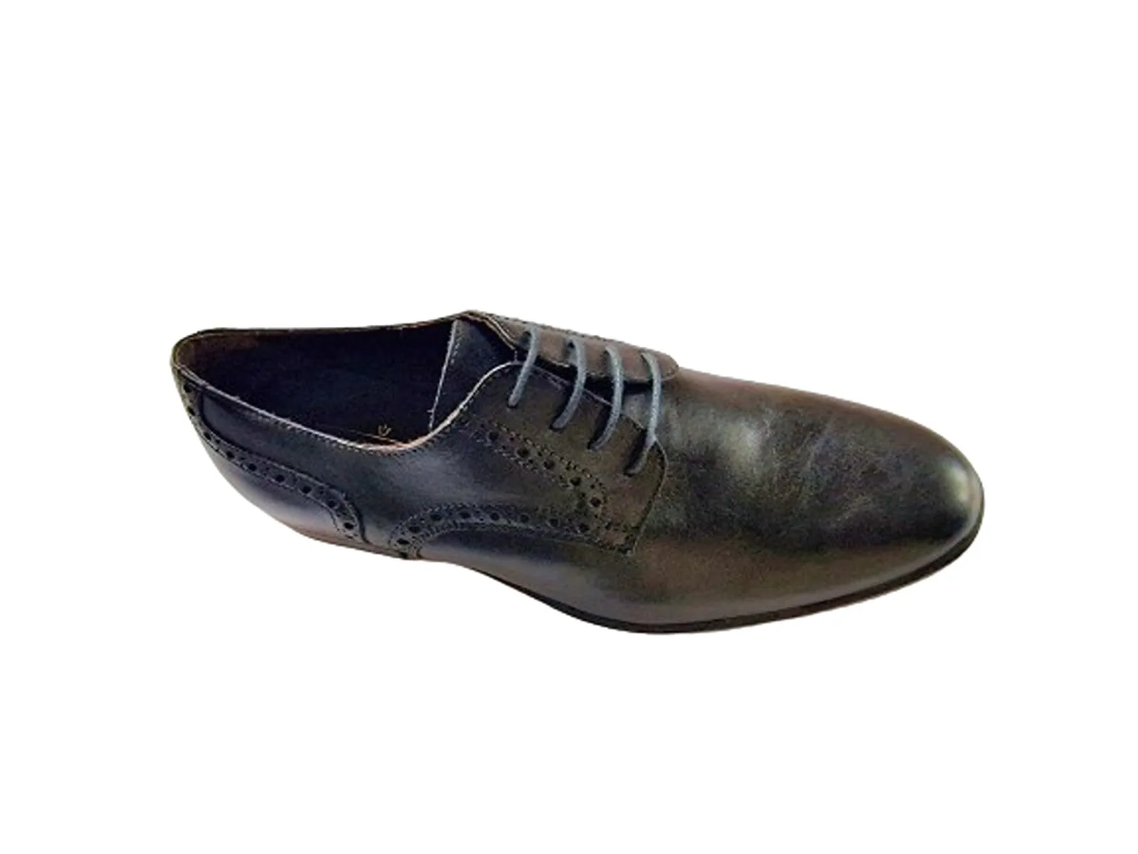 Next Black Leather Mens Brogues Shoes