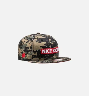 Nice Kicks X New Era Snapback Hat - Digicamo/Red