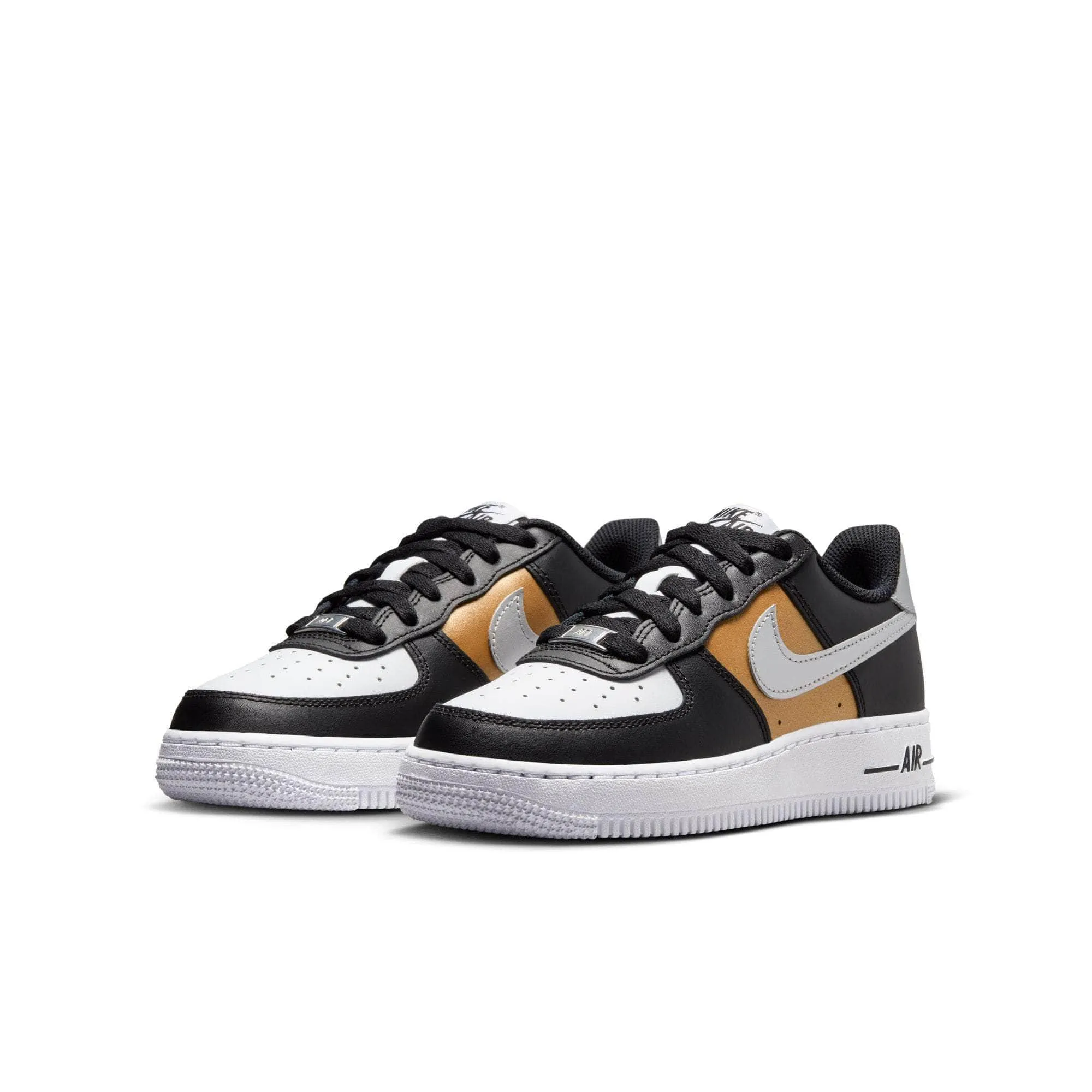 Nike Air Force 1 "Black Gold" - Boy's GS