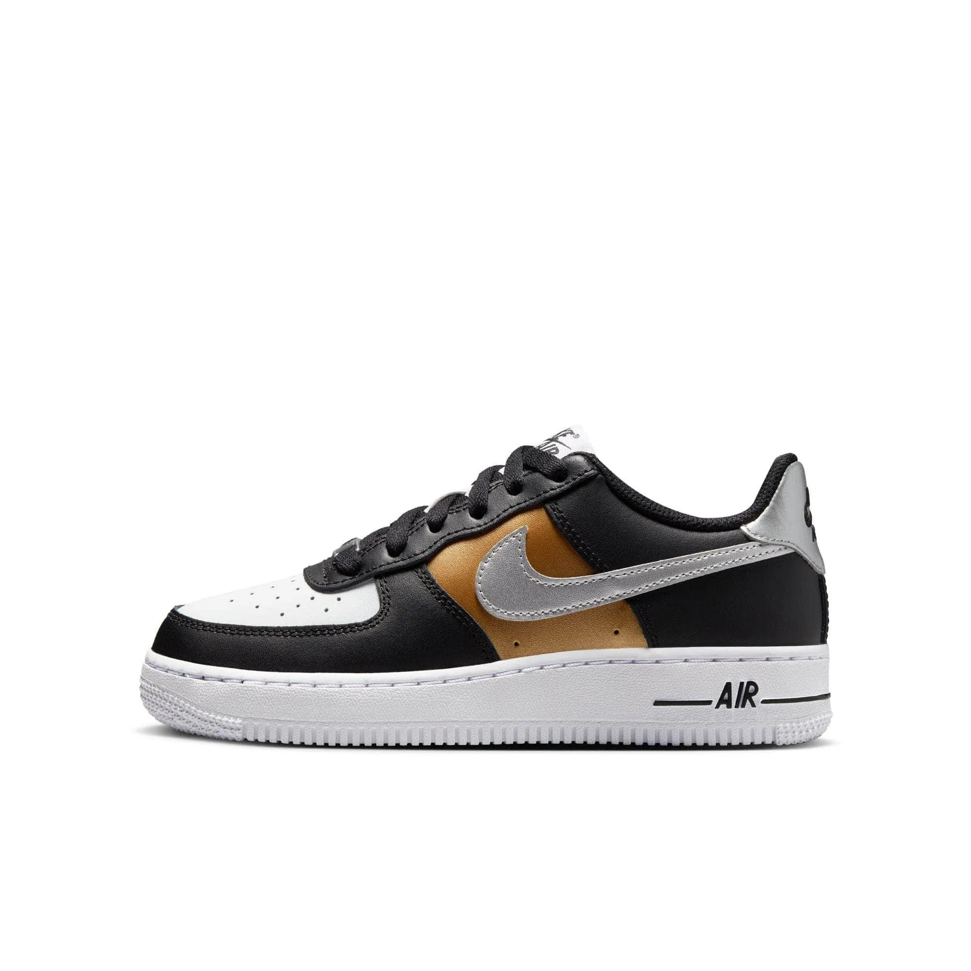 Nike Air Force 1 "Black Gold" - Boy's GS