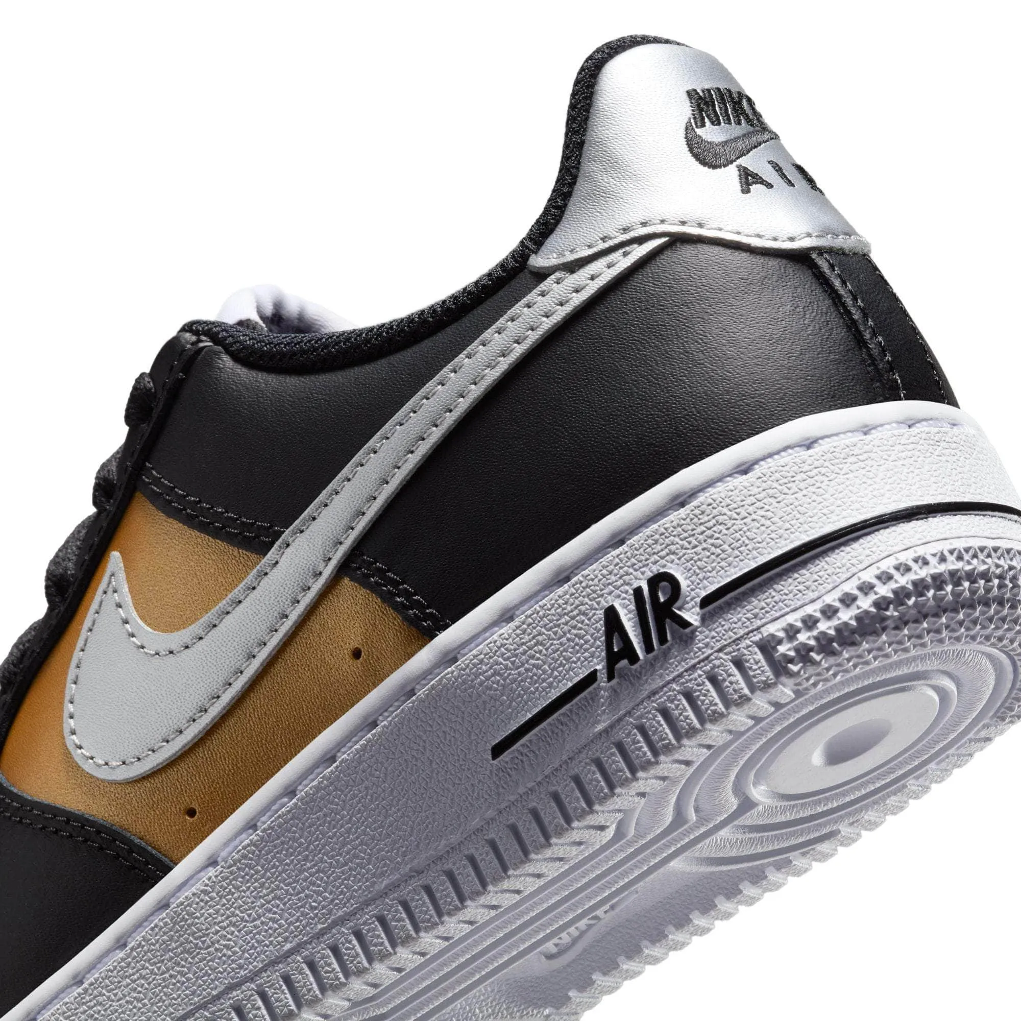 Nike Air Force 1 "Black Gold" - Boy's GS