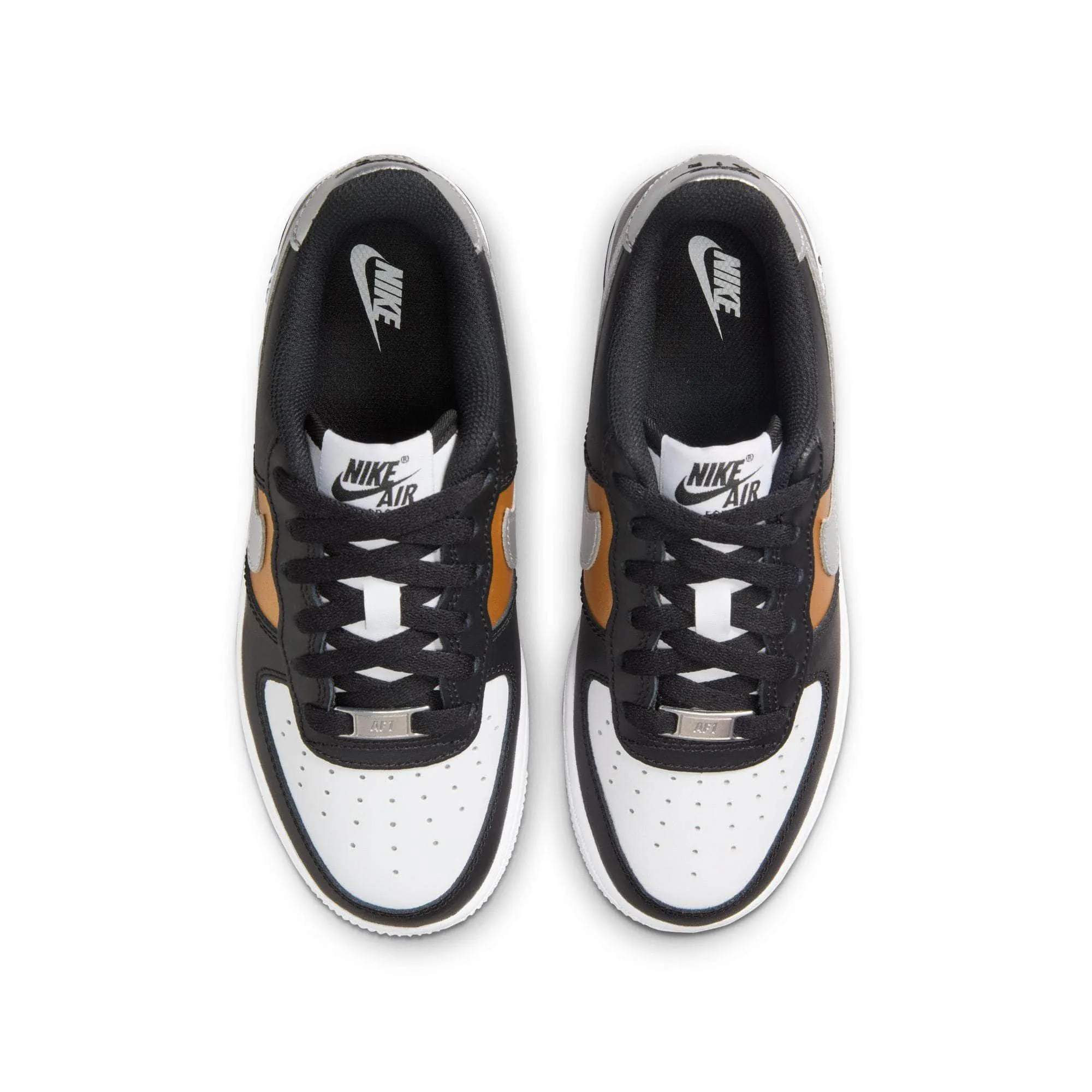 Nike Air Force 1 "Black Gold" - Boy's GS