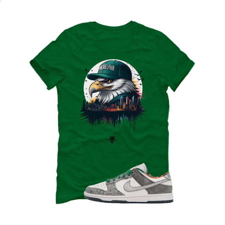 Nike Dunk Low Premium Philly Pine Green T-Shirt (Philly Skyline)| illcurrency