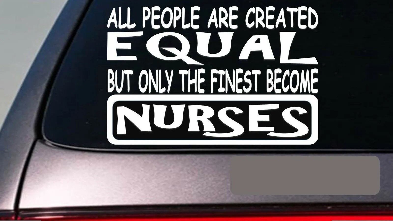 Nurses all People equal 6" sticker *E632* nurse uniform shoes scrubs